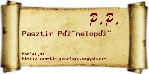 Pasztir Pénelopé névjegykártya